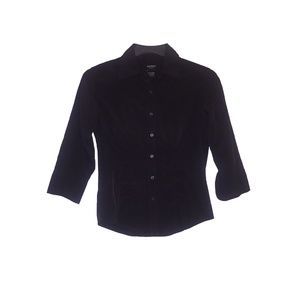 Express black work blouse button Size Small 1/2